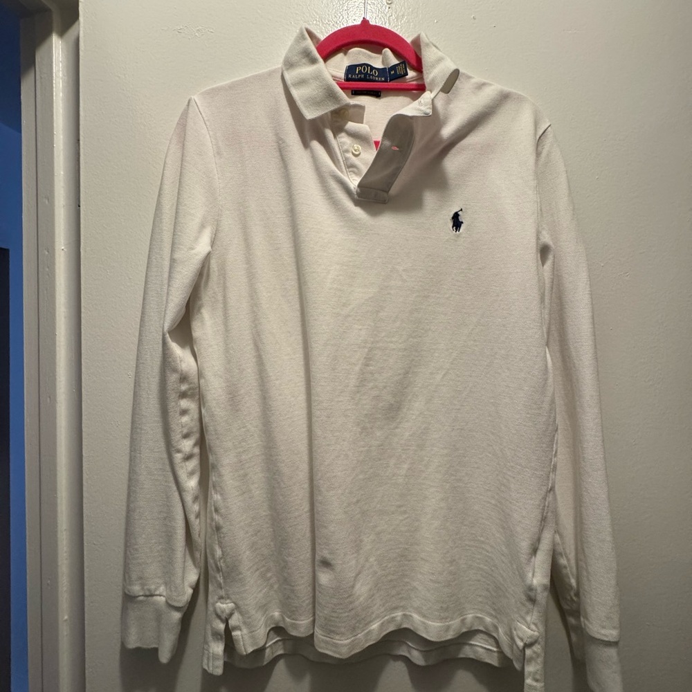 Polo by Ralph Lauren Men’s White Long Sleeve Polo Shirt